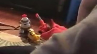 Blonde Mom Slut Suck Near Her Son's Toys Whore Mommy Slag